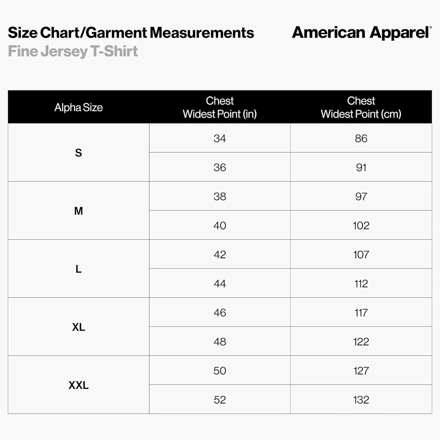 American Apparel Fine Jersey T-Shirt, Style G2001, Multipack