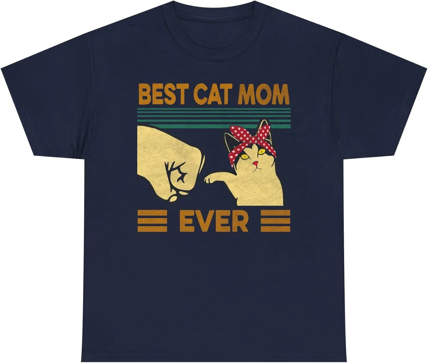 Best cat Mom cat Lover Pet Mother's Day Tee, Mom Gift, Motherhood Shirt, Family Love T-Shirt, Parenting Tee, Gift for Her