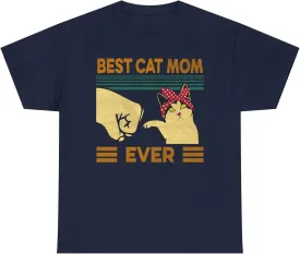 Best cat Mom cat Lover Pet Mother's Day Tee, Mom Gift, Motherhood Shirt, Family Love T-Shirt, Parenting Tee, Gift for Her