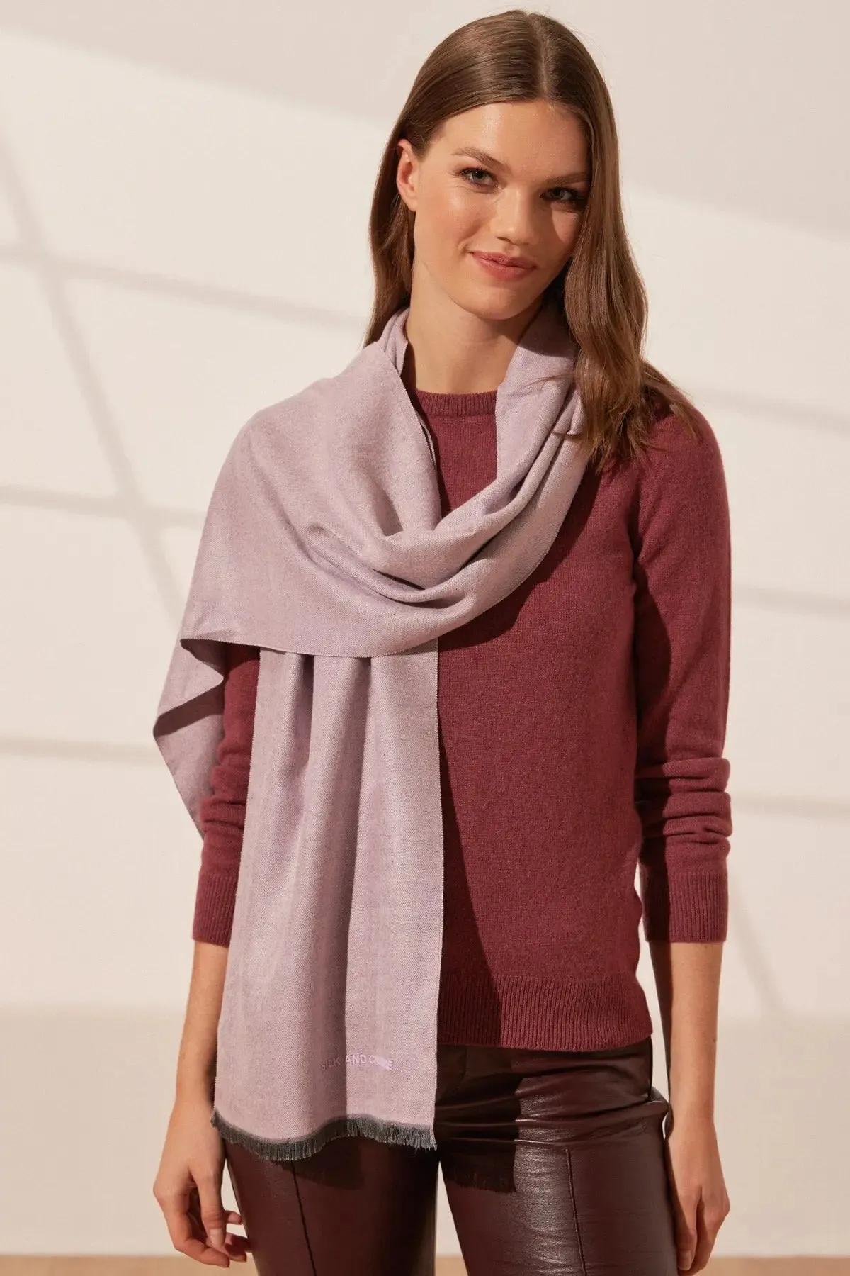 Dried Rose Vish Scarf Scarf