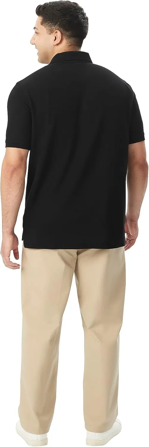 French Toast Men's Short Sleeve Pique Polo T-Shirt