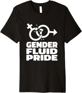 Gender Fluid Neutral Genderless - Non Gender Fluid Pride Premium T-Shirt