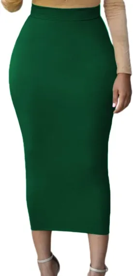 Lrady Women's High Waist Slim Bodycon Party Club Night Out Maxi Long Pencil Skirts