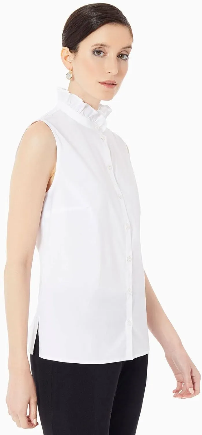 MISOOK Women Sleeveless Blouse - Pull on, Unlined Woven Tank Machine or Hand Wash Washable for Ladies & Girls