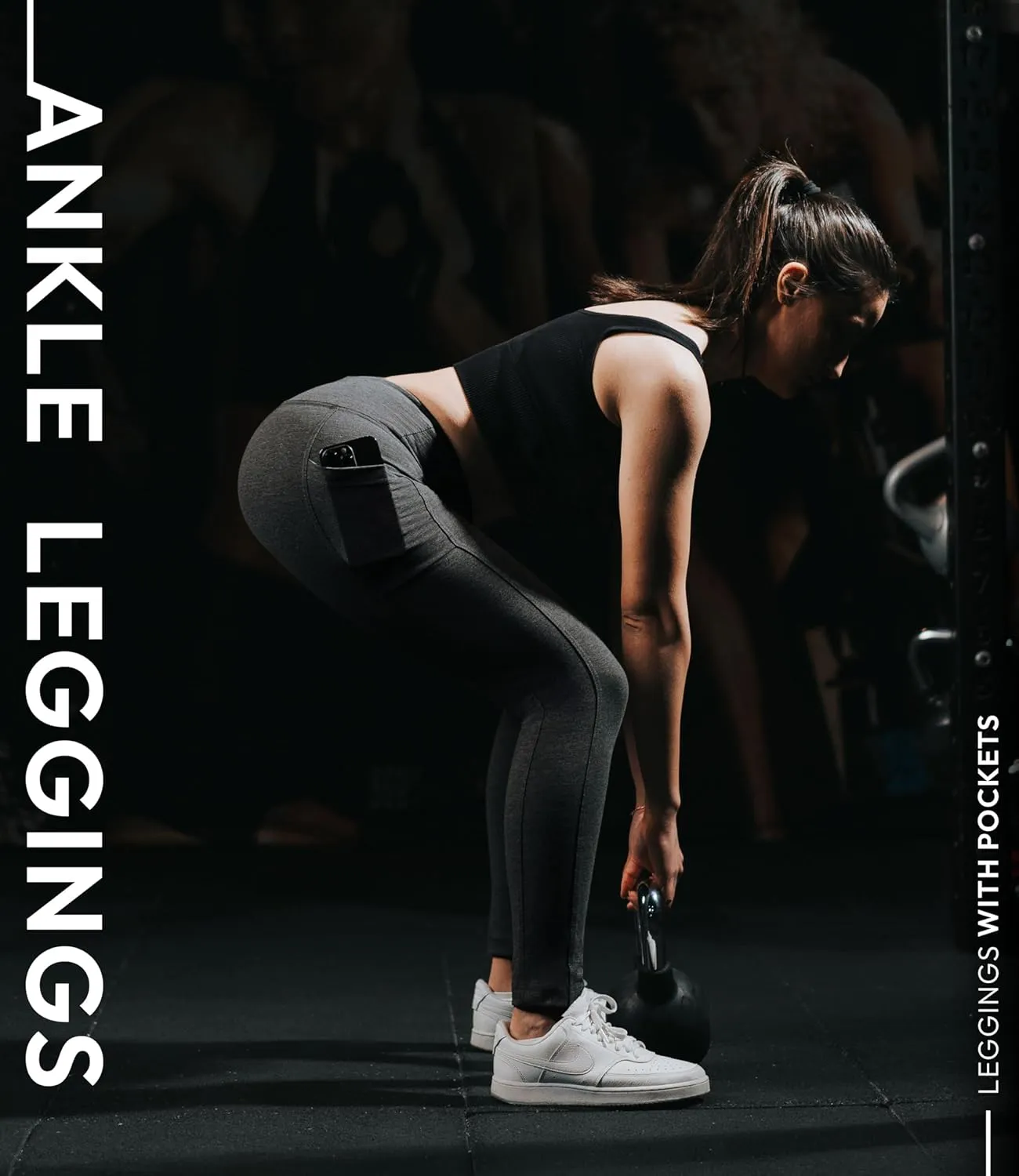 Nirlon Women's Leggings with Pockets High Waisted Workout Yoga Pants