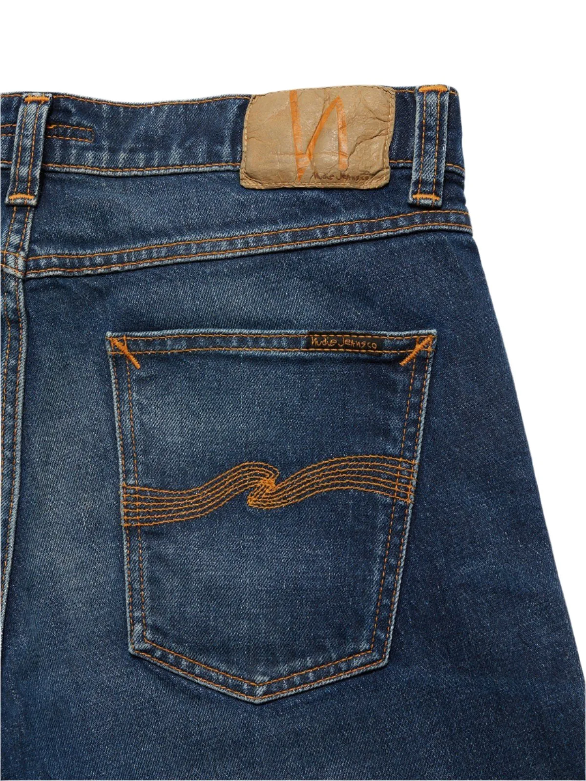 Nudie Jeans Lean Dean Jeans: TROUBLED SEA (Blue Used)