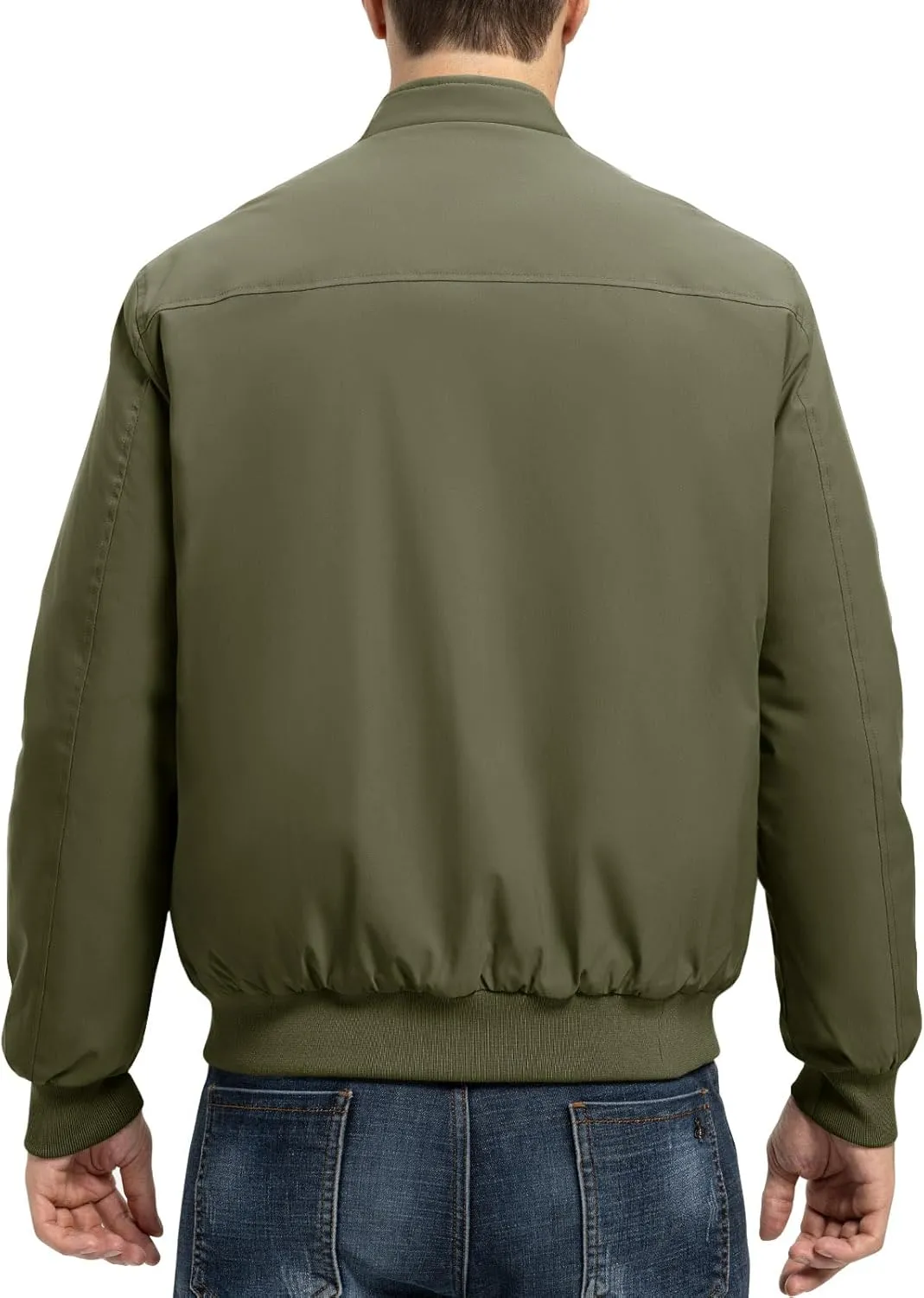 Rdruko Men's Winter Lightweight Bomber Jackets Windbreaker Golf Casual Fall Water Resistant Stylish Quilted Coat