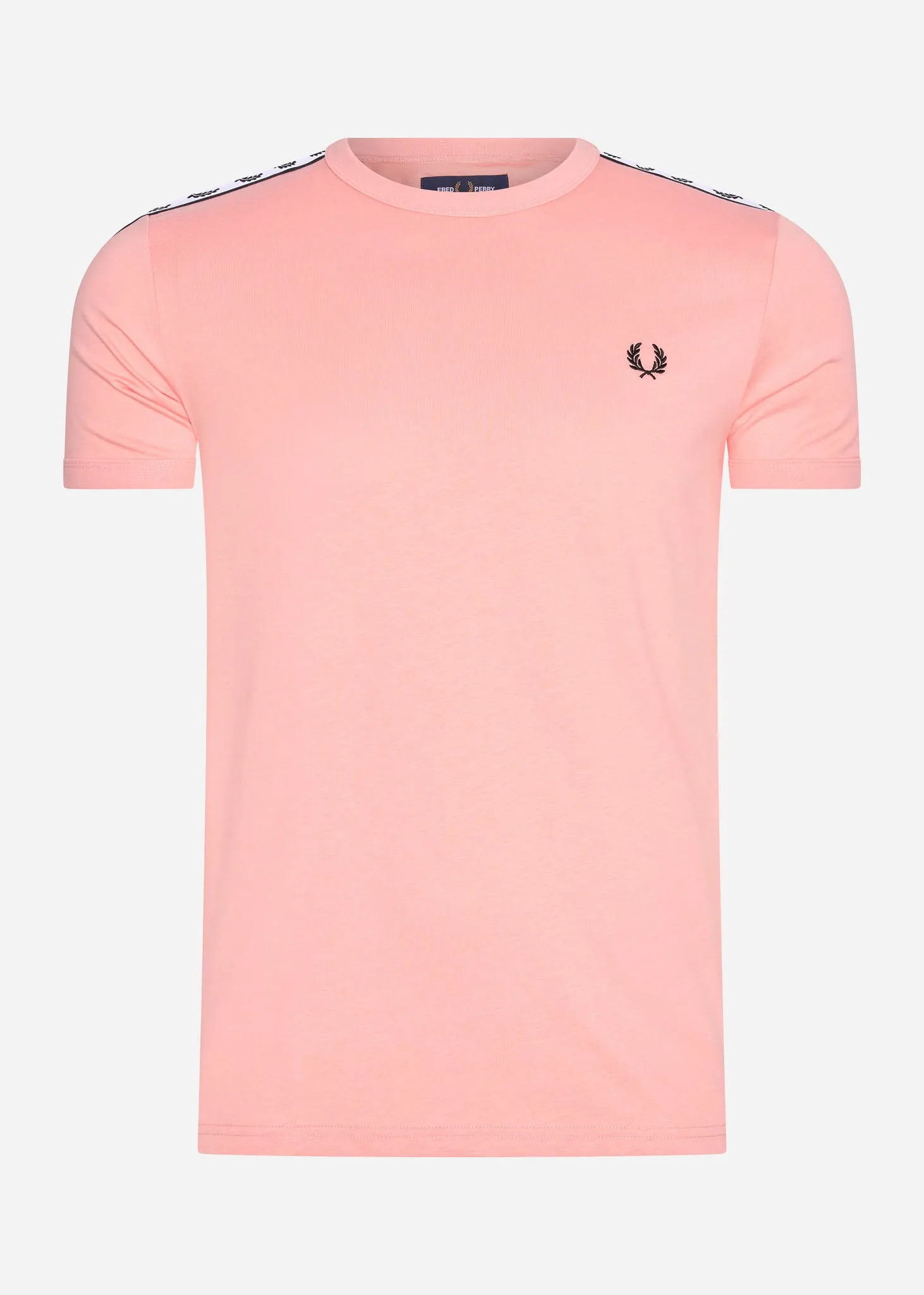Taped ringer t-shirt - pink peach