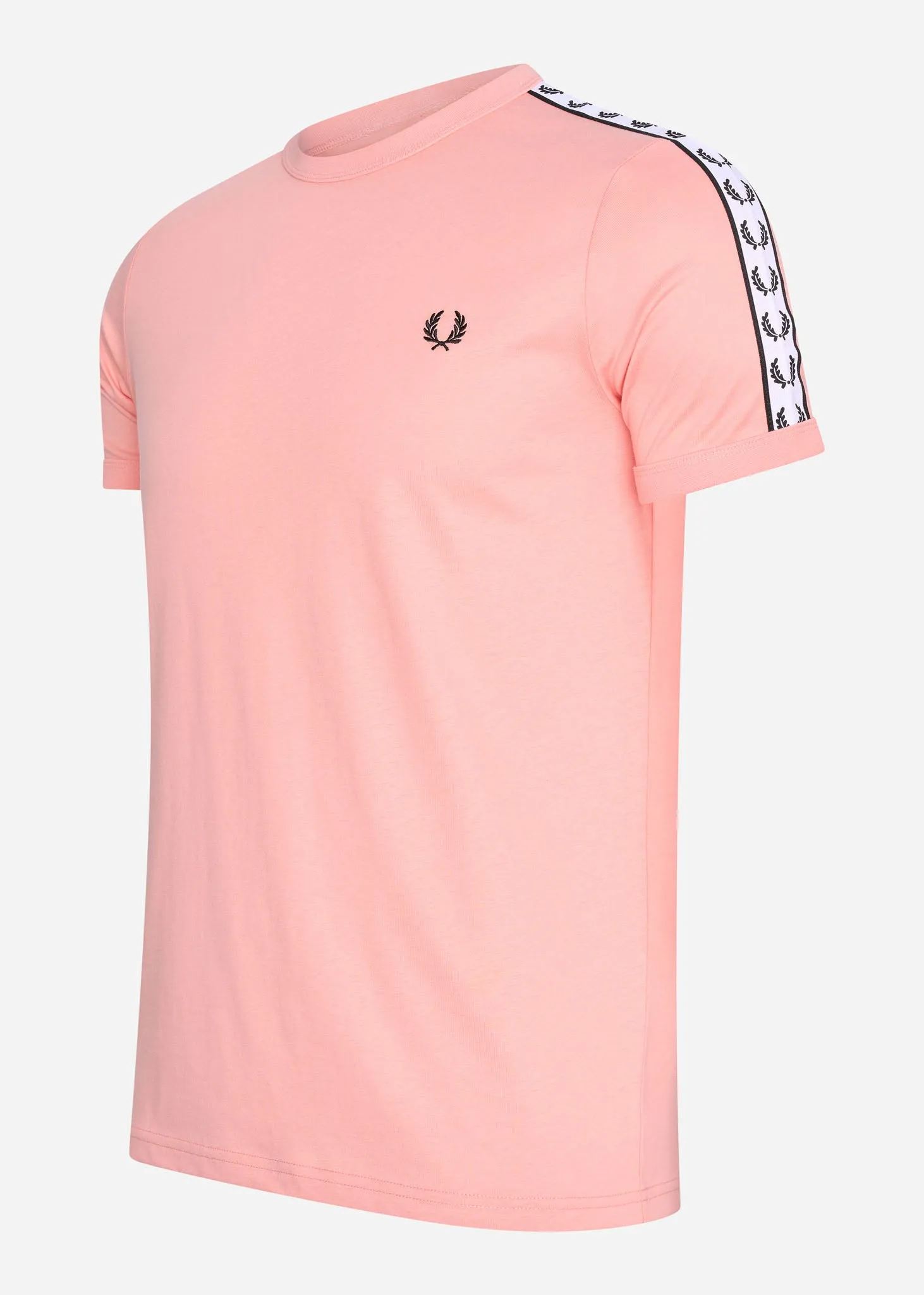 Taped ringer t-shirt - pink peach