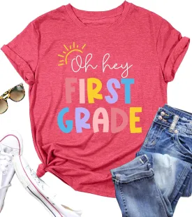 Teacher Shirt Women in My Teacher Era T Shirt Funny Teacher Graphic Tees Short Sleeve T-Shirt Teacher Gifts Tops
