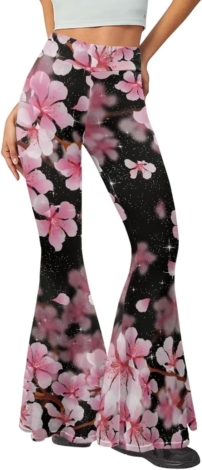 Women Bootcut Yoga Pants Tummy Control Workout Yoga Pants High Waisted Flare Leggings